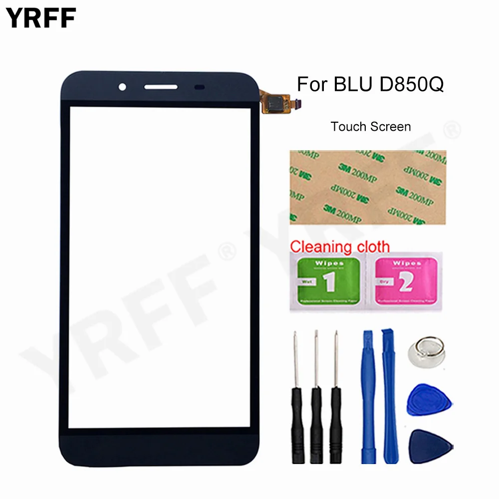 

Touch Panel Sensor For BLU Studio XL D850Q Touch Screen Digitizer Front Glass Sensor Panel 3M Adhesive Wipes