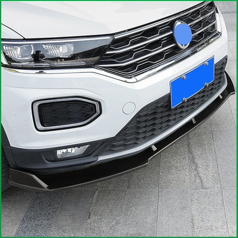 Для VOLKSWAGEN T-ROC передний бампер для губ нижний бампер диффузор защитная пластина спойлер обшивка для TROC