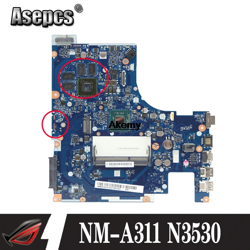 G50 30 FRU системной платы: 5B20G91616 для lenovo Материнская плата ноутбука ACLU9/ACLU0 NM A311 SR1YW N3530