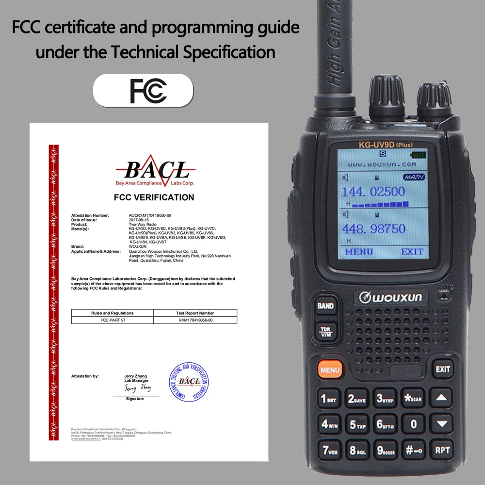 Wouxun обновленный многодиапазонный Многофункциональный Двусторонний радиус