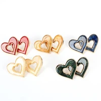 acrylic stud earrings heart shaped earrings for women and girls fashion accessories jewelry earrings gift