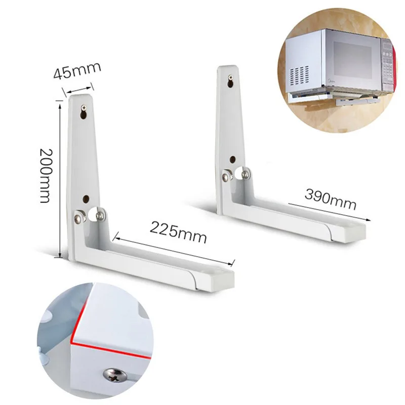 Полка для микроволновой печи из нержавеющей стали настенная кухонная полка