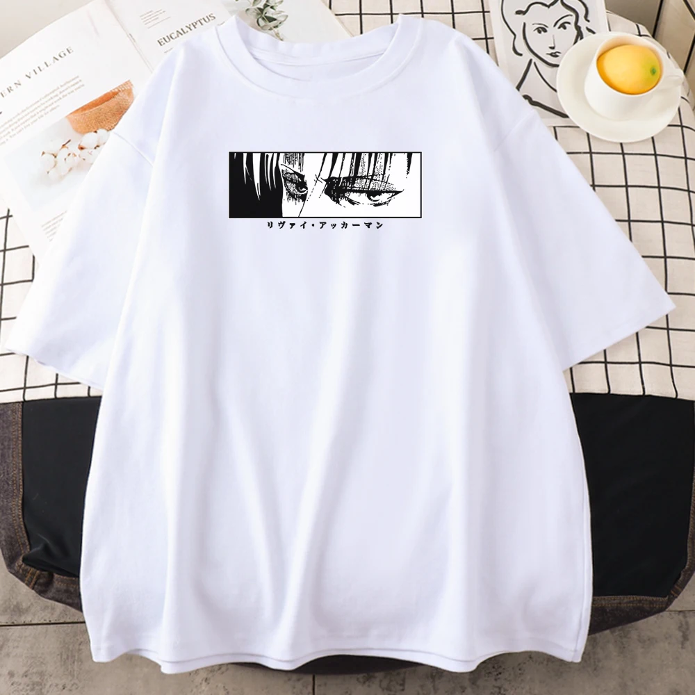 

Attack On Titan Anime Printed Womens T-Shirt Casual All-Match Top Fashion Big Size Streetwear Aesthetic All-Match Woman T-Shirts