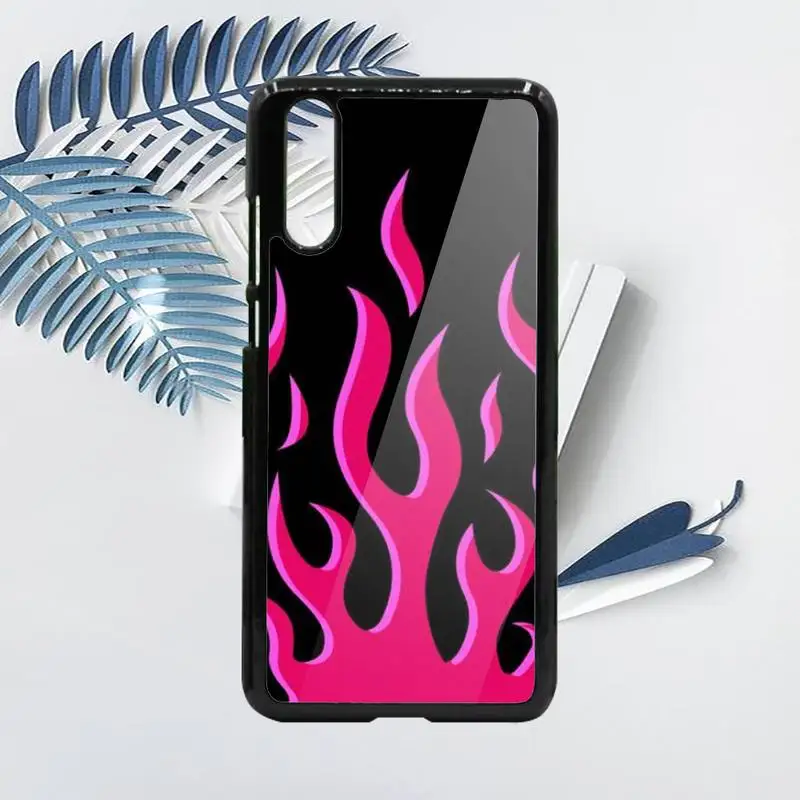 

Fashion flame Fire pattern Phone Case PC For Samsung galaxy S note 8 9 20 10 e lite2019 plus pro ultra