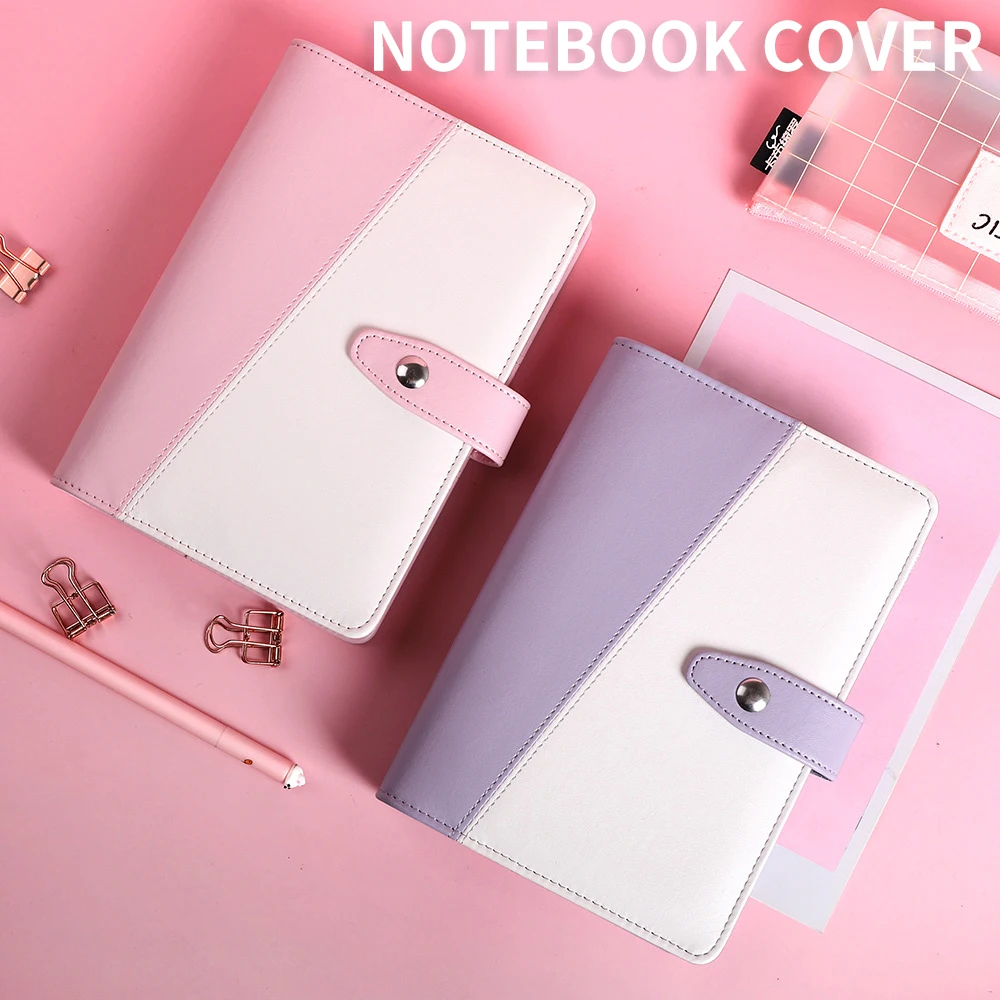 

A6 Macaron Leather Spiral Notebook Original Office Personal Diary/week Planner/agenda Organizer Cute Ring Stationery Binder