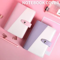 a6 macaron leather spiral notebook original office personal diaryweek planneragenda organizer cute ring stationery binder