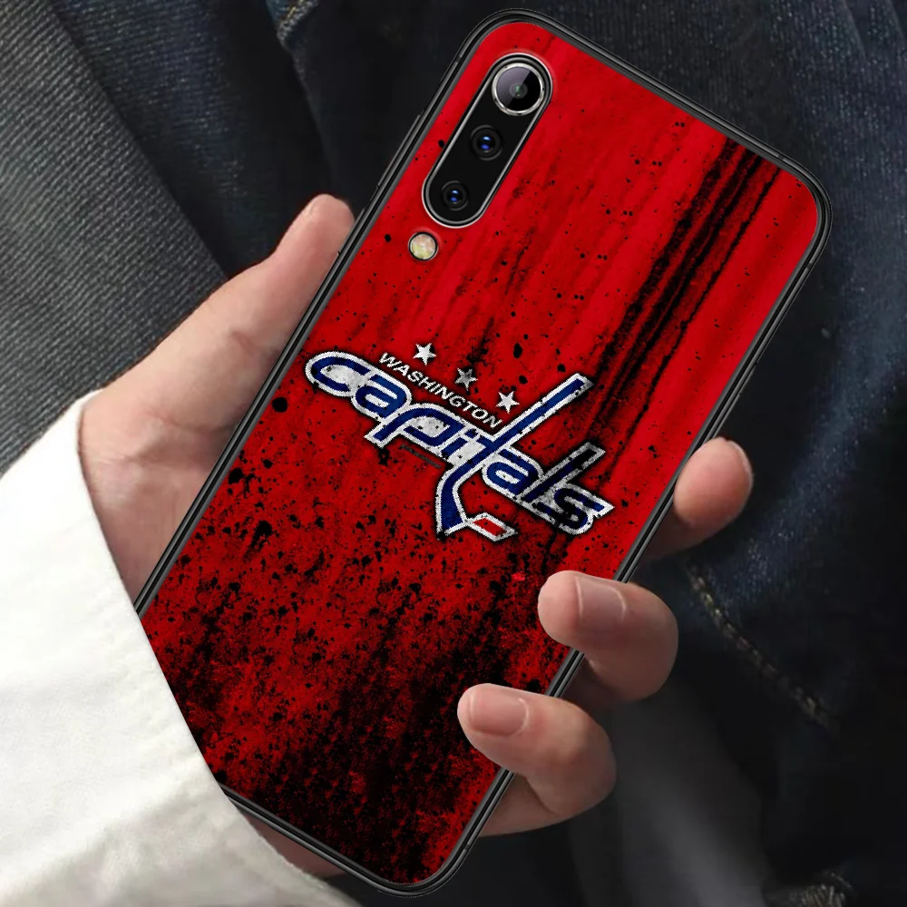 

Ice Hockey Alexander Capitals Phone Case For XIAOMI MI Note 8 9 T 10 Pro Lite SE A2 A3 POCO X M MAX 2 3 black Coque Painting
