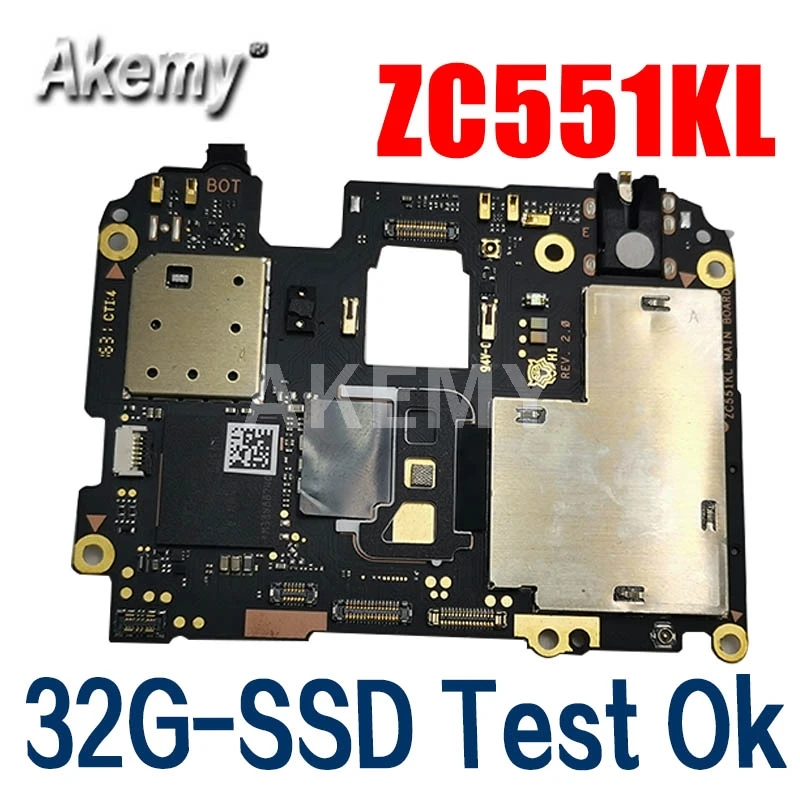 

Original Motherboard For Asus ZC551K ZC551KL TABLE MOTHERBOARD work free shipping 32G-SSD