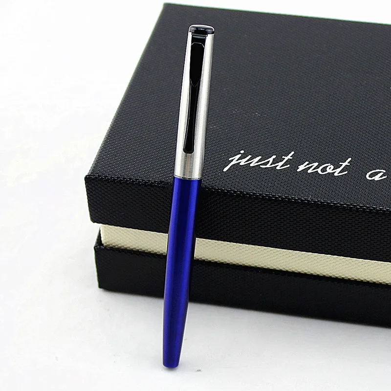 Ручка перьевая черная 0 5 мм в металлическом корпусе|Перьевые ручки| |