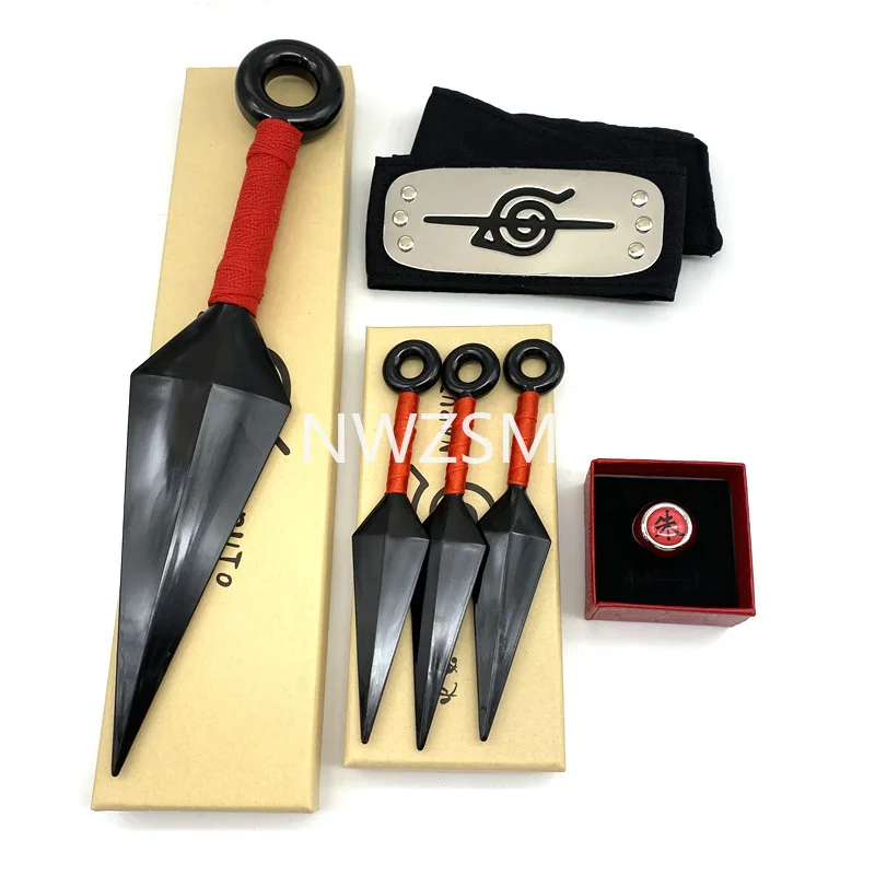 

Anime Accessories Ninja Hatake Kakashi Uchiha Sasuke Kunai Shuriken Akatsuki Throwing Weapon Props Cosplay Toy Darts