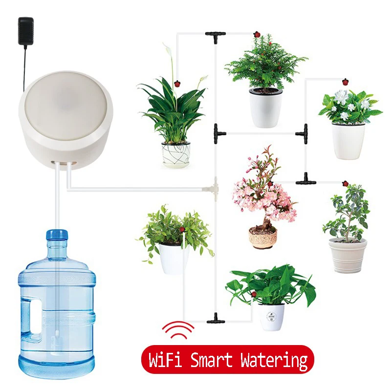Новая система капельного орошения для растений с Wi Fi управлением садовые горшки