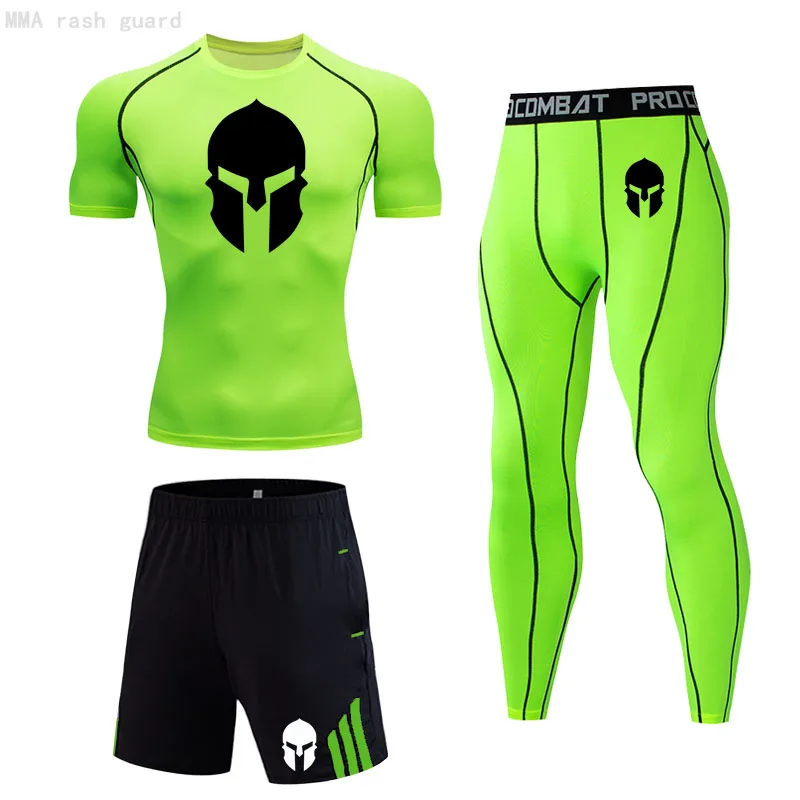 

Man Running Tights Top Sports Set Quick Dry Fitness Clothing Compression Pants Summer Tracksuit for Men Workout Set Jogging Suit