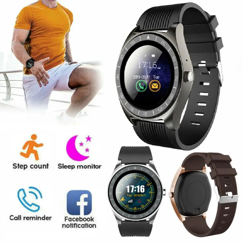 Новинка V5 Bluetooth Смарт-часы для мужчин с камерой Facebook Whatsapp Twitter спортивный трекер