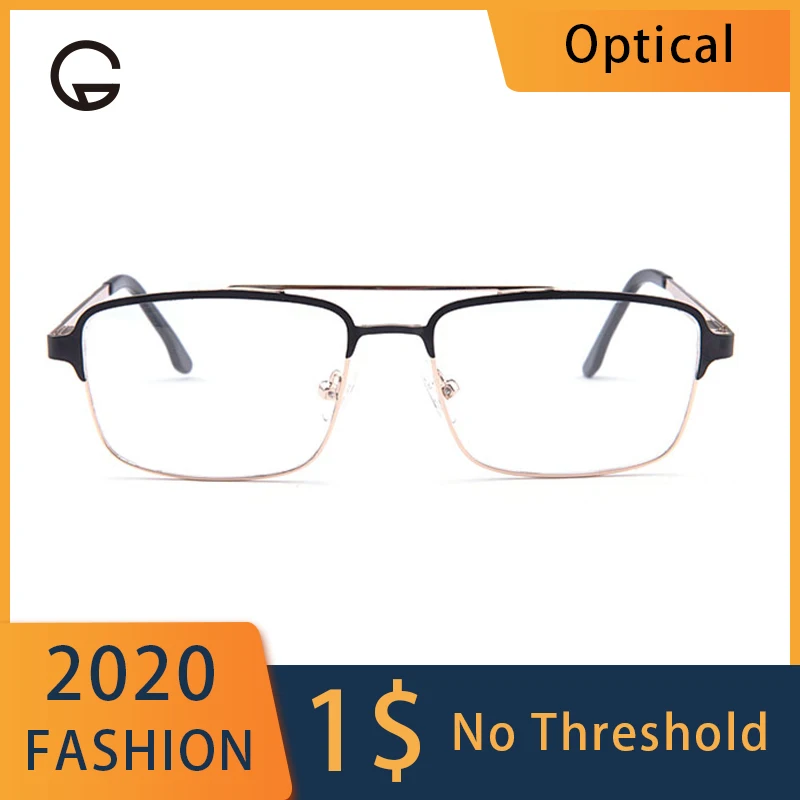 Классические женские металлические очки с двойным мостом оправа для вождения