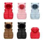 Детский пуховой жилет, утепленный Осенний жилет с капюшоном для мальчиков и девочек