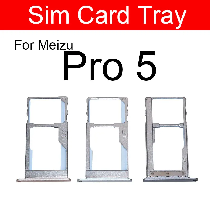 Золотой и серый Серебряный держатель для микро-sim-карты Meizu Pro 5 Pro5 M576 M576u Micro SD Reader