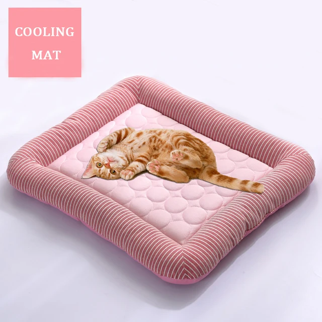 Summer Ice Cool Dog Mat for Teddy Small and Medium-Sized Dog Pet Kennel Dog Ice Mat Breathable Cat Kennel Cold Mat Dog Beds