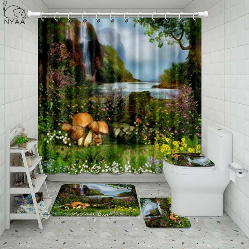 Набор штор для душа Vixm водонепроницаемый набор ванной|Наборы аксессуаров ванной|