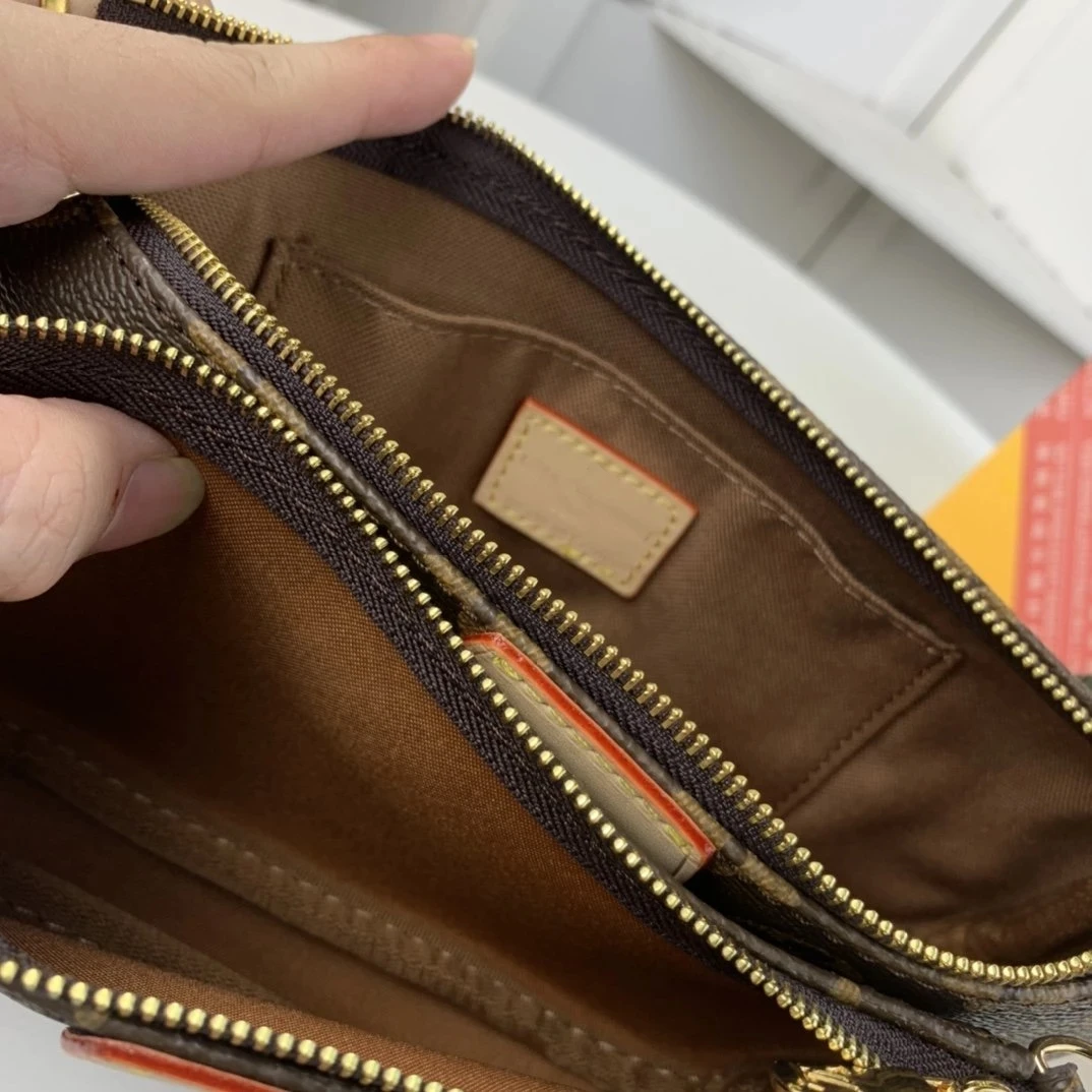 

2021 Top quality classic luxury three pieces in one design Genuine Leather underarm bag coin purse ladies messenger bag