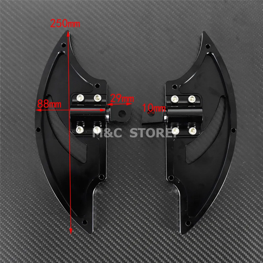 Мотоциклетные черные напольные подножки педали для Harley Sportster 883 1200 XL Touring Electra Glide
