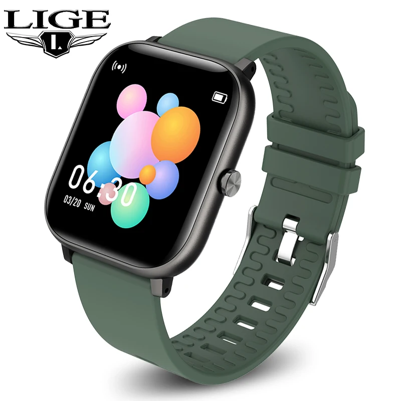 

Смарт-часы унисекс LIGE, водонепроницаемость IP67, пульсометр, измерение артериального давления, несколько видов спорта