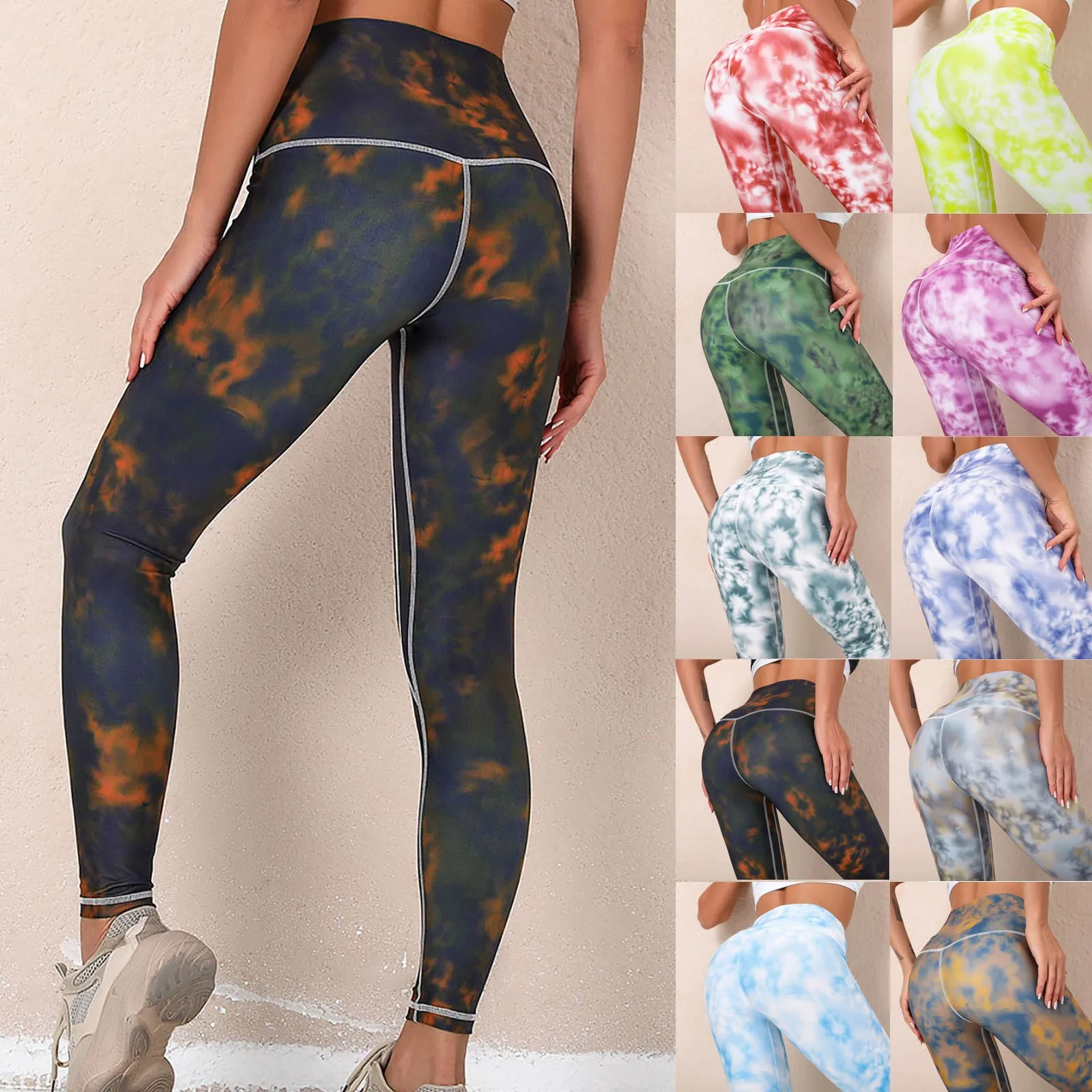 

Yoga Pants Sportswear Women Leggings 2021 Women's Print Hip Lift Workout Leggings Fitness Sports Gym Running Yoga Pants