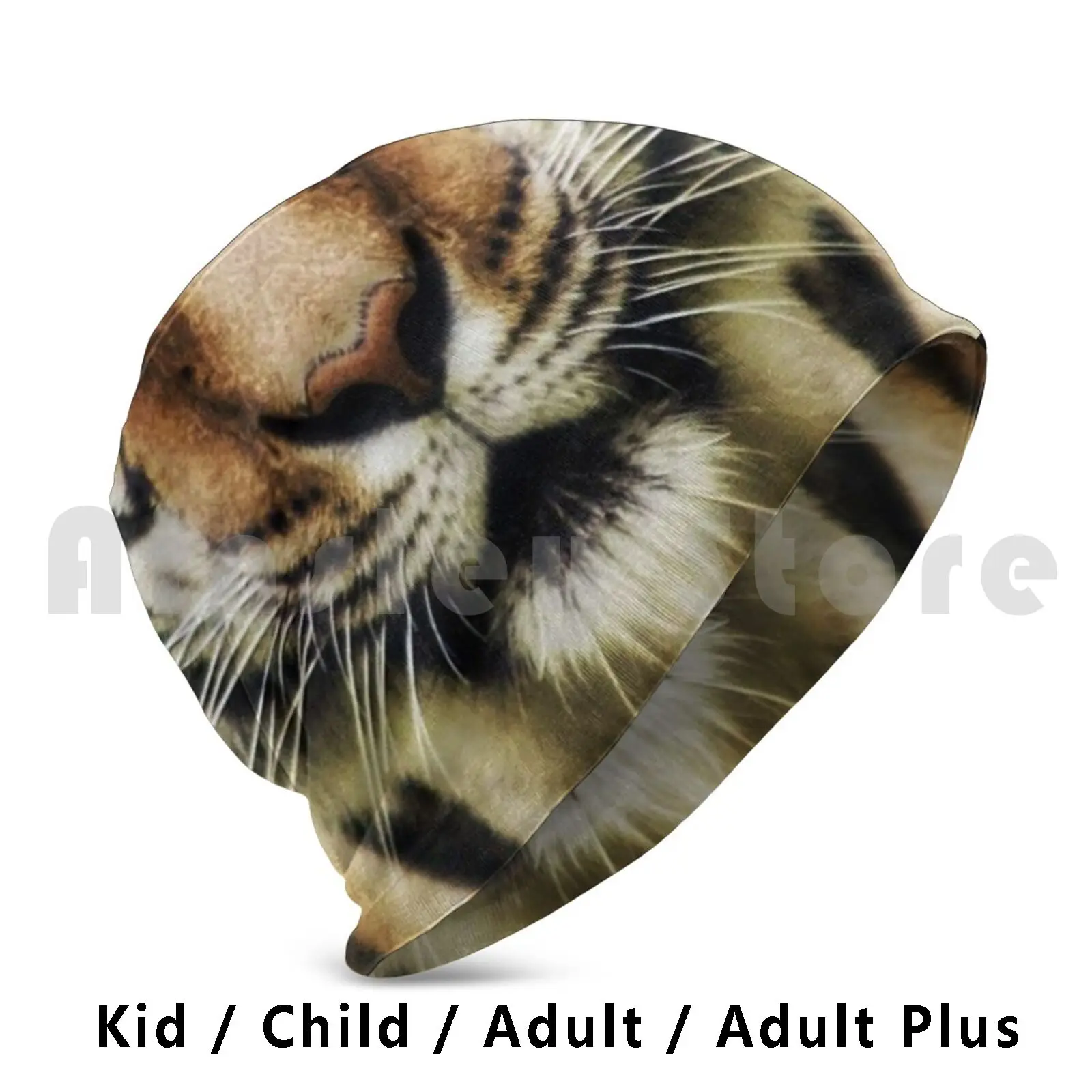 

Tiger Beanies Knit Hat Hip Hop Tiger Cat Teeth Mouth Nose Cool Animal Wild Life Africa Jungle