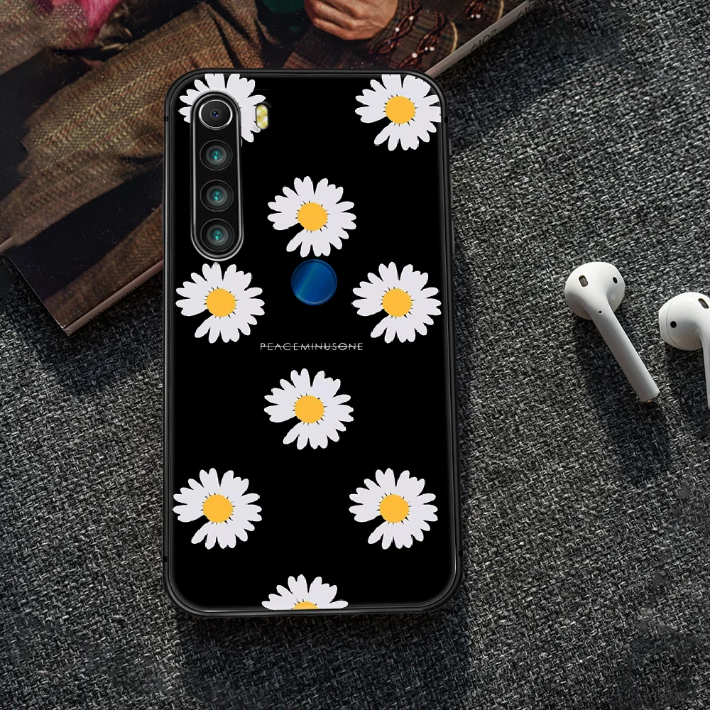 

INS Korea brand peaceminusone Phone Case Cover Hull For XIAOMI Redmi 7 7a 8 8a 9 10X NOTE 6 7 7s 8 8t 9 9s Pro Max black Funda