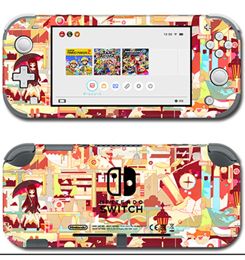 Цветная наклейка для Nintendo Switch Lite Защитная Наклейка Lite|Наклейки| |