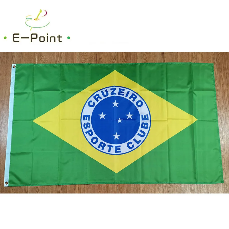 

Flag of Brazil Cruzeiro Esporte Clube 3ft*5ft (90*150cm) Size Christmas Decorations for Home Flag Banner Gifts