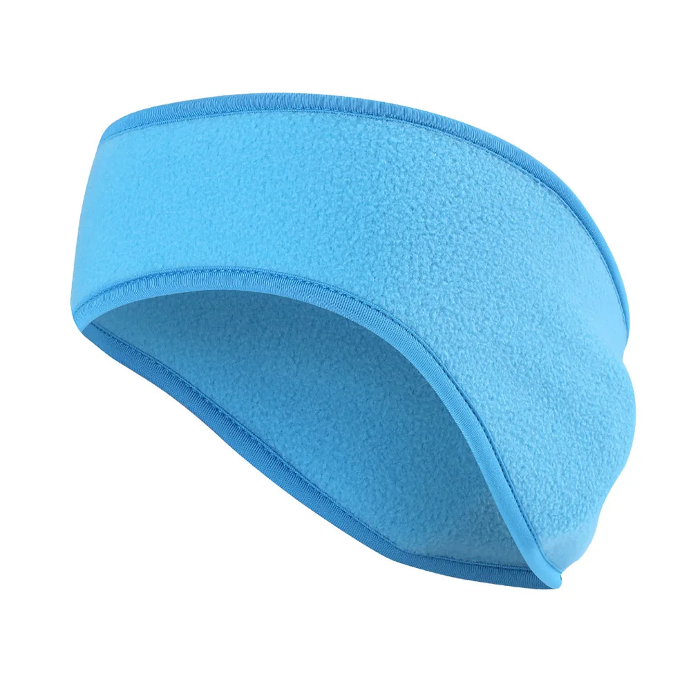08 Warm Fleece Sweatband Running Sport Fit Yoga Elastic Headband Gym Cycling Tennis Soft Hair Bandage Ear Cover Headscarf Men Girl - Цвет: 08