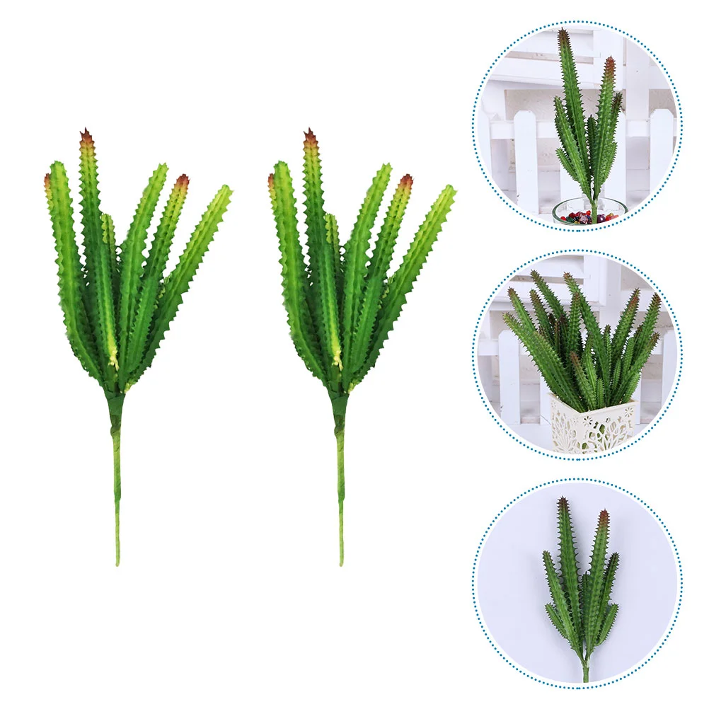 

2Pcs Simulation Decors Lifelike Imitated Plant Ornament Scene Layout Props
