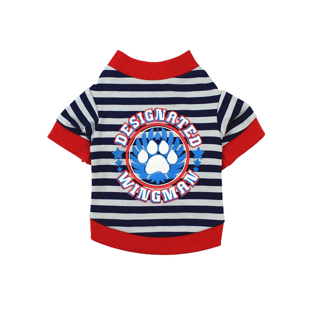 Белый Pet Shirts Dog T-Shirts Pet Printed Clothes Pet Spring Autumn Winter Clothes Keep Warm Clothing for Small Medium Large Dogs Cats - Цвет: Белый