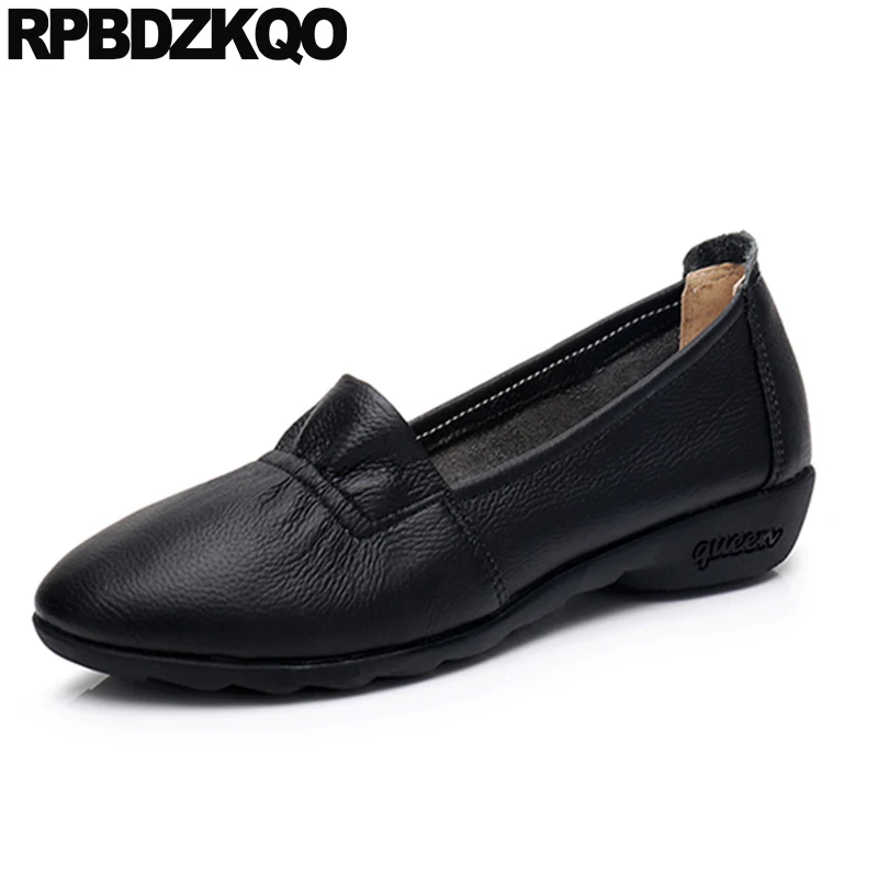 Large Size Hollow Out Grey Breathable Women Slip On Sandals Work Soft Round Toe Flats Yellow Designer Traditional Chinese Shoes | Обувь