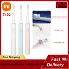 Ультразвуковая электрическая зубная щетка Xiaomi Mijia T100 IPX7, водонепроницаемая, с зарядкой от USB