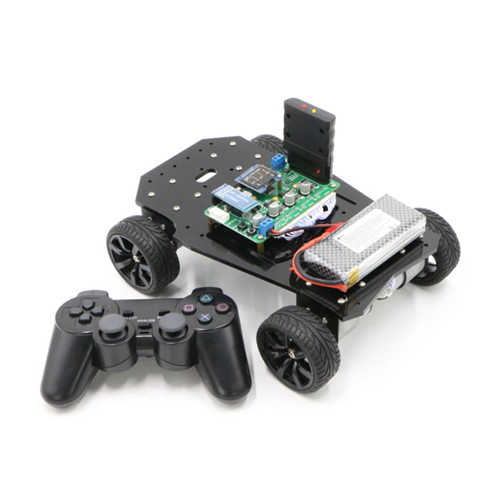 Four-wheel drive chassis intelligent car tracking obstacle avoidance robot 4 wheel 4WD |