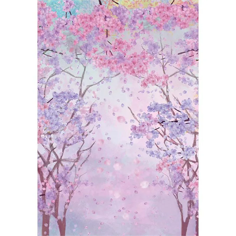 Фон для детской фотосъемки с изображением цветов и леса | Электроника