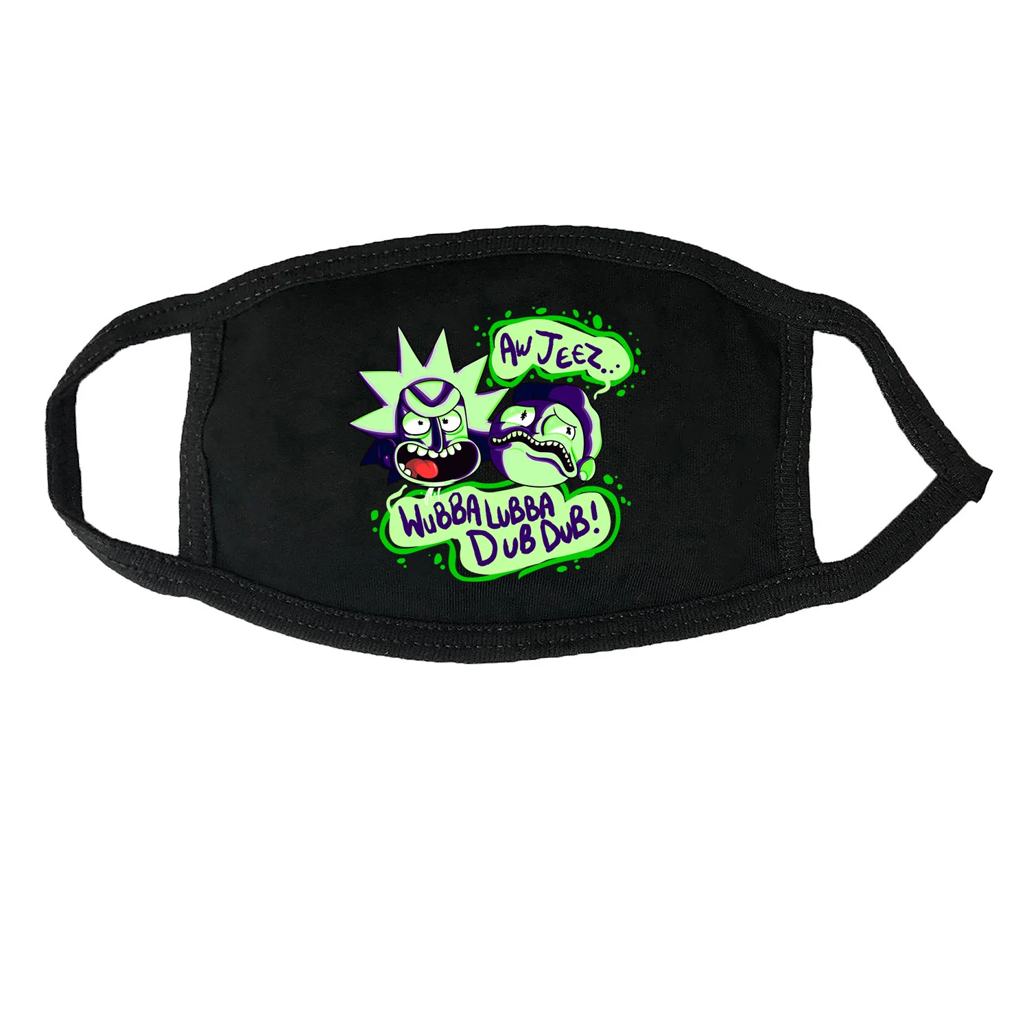 

Anime Black Funny and cute expression mask funny prank mask