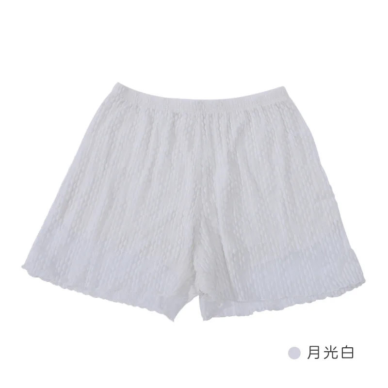 

Women Summer 2021 New Candy Color Anti Emptied Skinny Shorts Casual Lady White