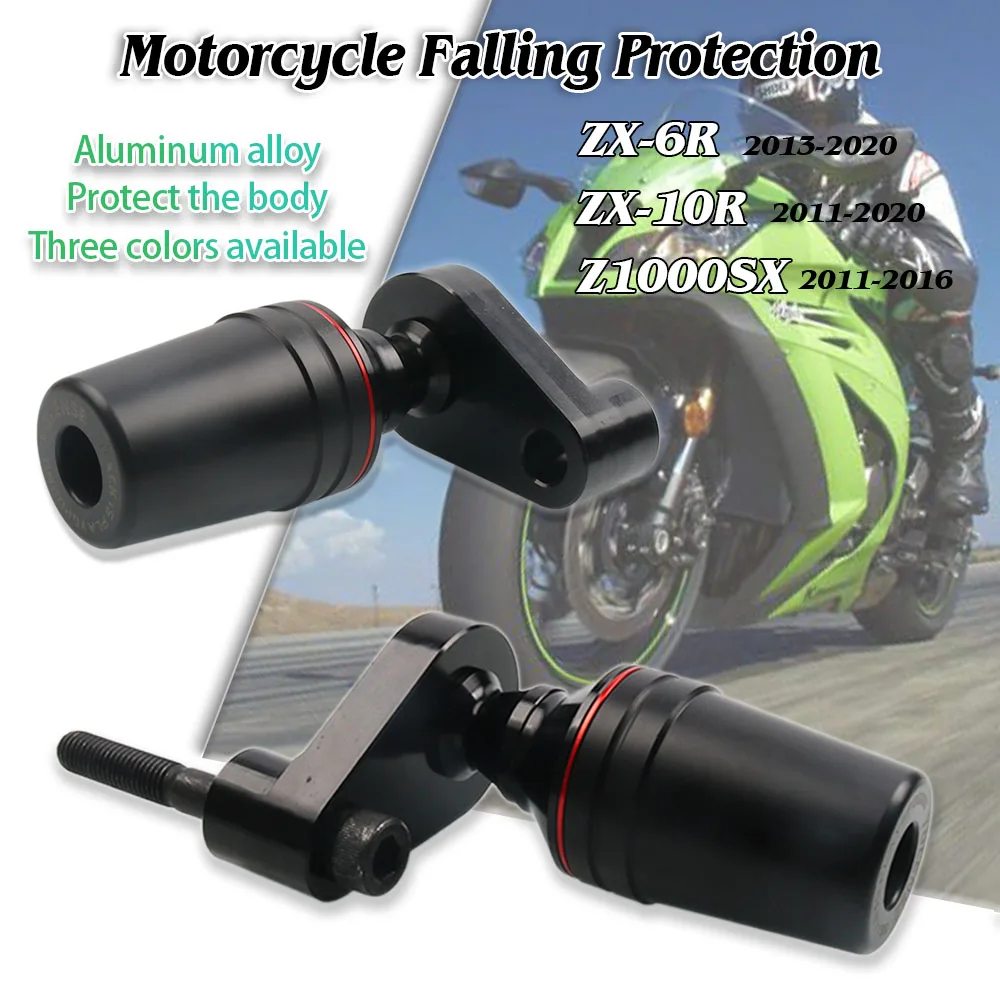 

For KAWASAKI ZX-6R ZX6R ZX 10R ZX-10R Z1000SX Z1000 SX Motorcycle Falling Protection Frame Slider Fairing Guard Crash Protector