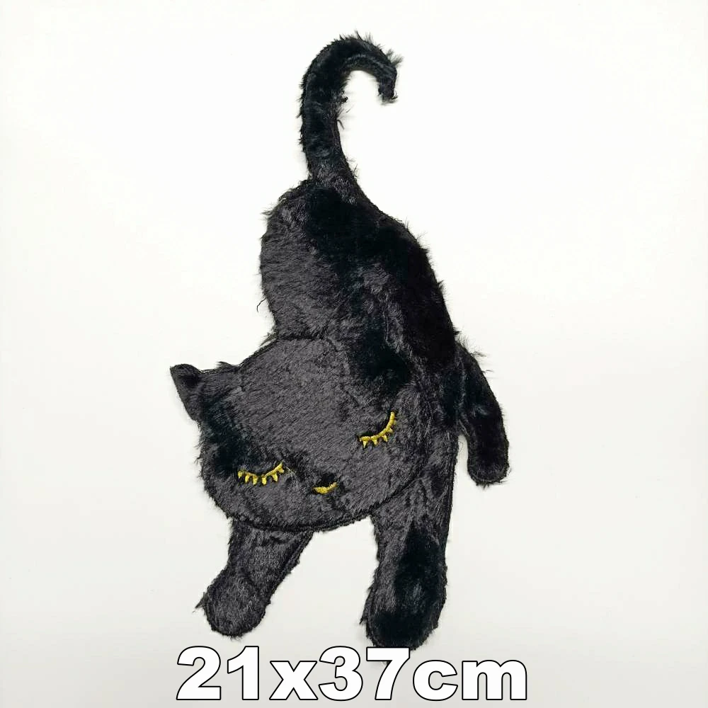

large embroidery big cats animal cartoon patches for bag badges applique clothing DE-3223