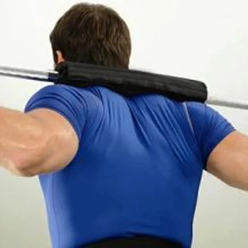 Тренажер для поднятия веса с пеной штанги поддерживающий Коврик приседания в