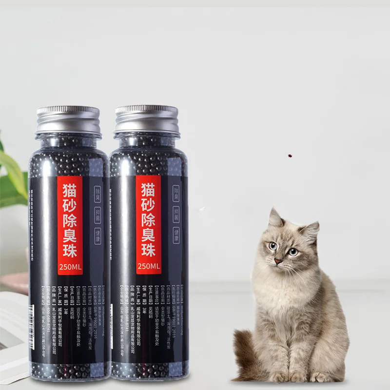 

Smell crystal cat pet deodorant beads cat litter companion 250g high adsorption cat litter deodorant beads