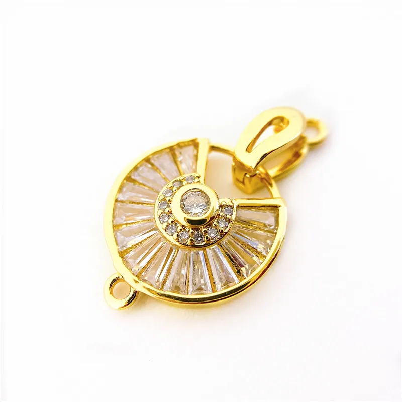 Медные застежки с позолотой 18 карат DIY жемчужины ювелирные изделия