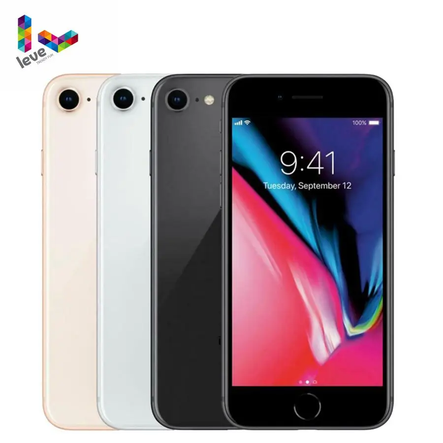 Оригинальный iOS Apple iPhone 8 4 7 дюйма 2 Гб ОЗУ 64 Гб/256 ГБ шестиядерный 3D Touch ID 12 0 МП сканер