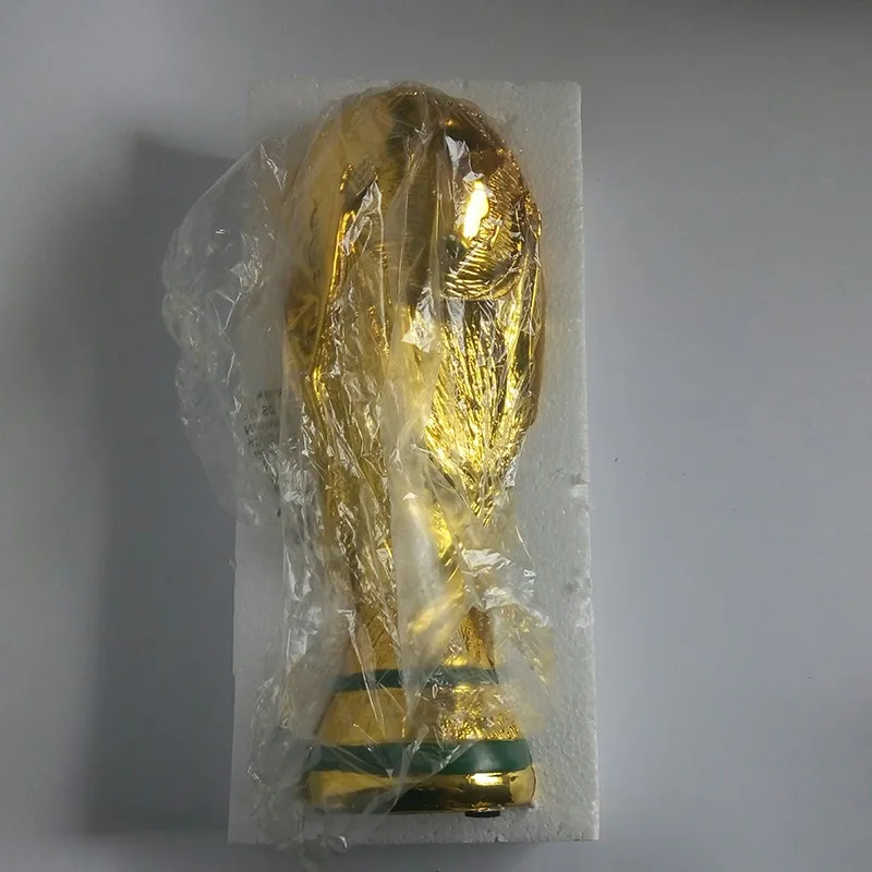 

2022 World Cup Replica Trophy Hercules Cup Champion Souvenirs Football Fans Collections Nice Gift Modern Home Desk Decoration