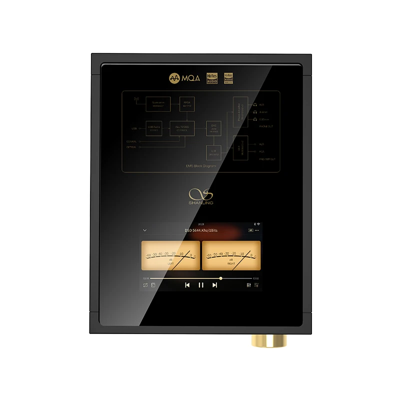 Чип Shanling EM5 AK4493EQ Bluetooth Настольный Android плеер потоковый DAC/AMP аудио декодер