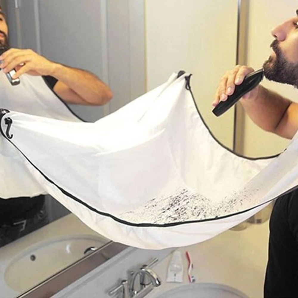 

2021Man Bathroom Apron Male Beard Hair Shaving Apron Beard Care Shaving Waterproof Apron Bathroom Organizer Gift for Man Aprons