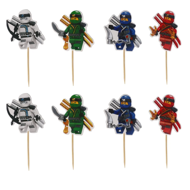 48 шт. мультфильм Mirage Ninja Cupcake Picks выбор спрос среди детей день рождения Вечеринка