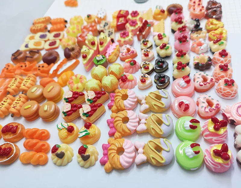 6/10/20шт. Кукольная миниатюра еды - картофель фри, торт, хлеб, десерт для домика для кукол Барби и куклы Блайт, игрушка для кухонной мебели.